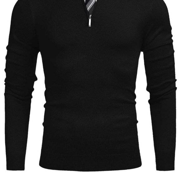 Black Mens Sweater - Picture 2 of 6